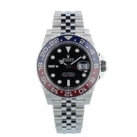 Gents Rolex GMT Master II 126710BLRO Stainless Steel case with Black dial