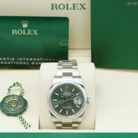 Gents Rolex DateJust 36 126200 Stainless Steel case with Mint Green dial