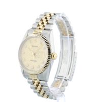 Gents Rolex DateJust 16233 18ct Yellow Gold Stainless Steel case with Champagne Jubilee Diamond dial