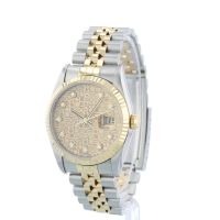Gents Rolex DateJust 16233 18ct Yellow Gold   Stainless Steel case with Champagne Jubilee Diamond dial