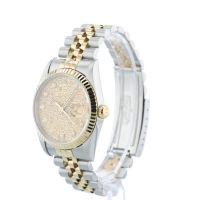 Gents Rolex DateJust 16233 18ct Yellow Gold   Stainless Steel case with Champagne Jubilee Diamond dial