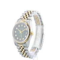 Gents Rolex DateJust 36 16233 18ct Yellow Gold   Stainless Steel case with Green Diamond Set dial