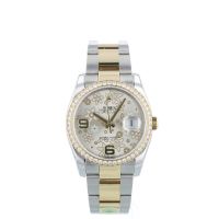 Gents Rolex DateJust 36 116243 18ct Yellow Gold   Stainless Steel case with Silver dial