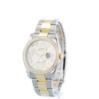 Gents Rolex DateJust 36 116243 18ct Yellow Gold   Stainless Steel case with Silver dial