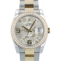 Gents Rolex DateJust 36 116243 18ct Yellow Gold   Stainless Steel case with Silver dial