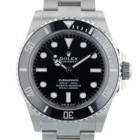 Gents Rolex Submariner Non Date 124060 Stainless Steel case with Black dial