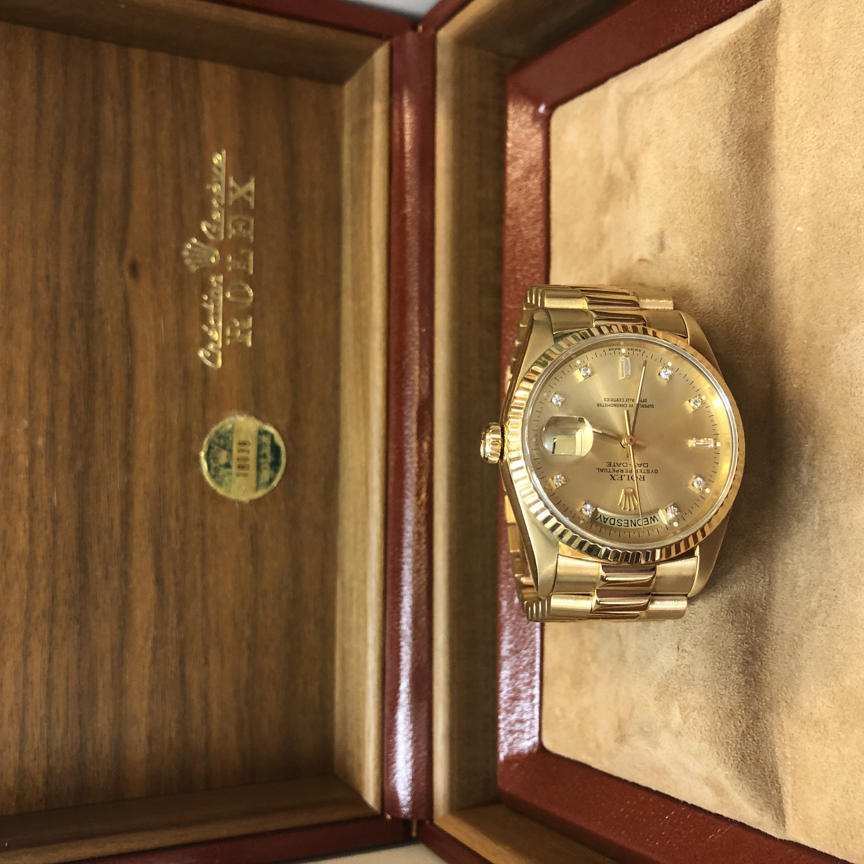 Rolex Day-Date 36 in Display box
